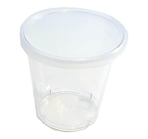 43 50 Samenproben Schnapsbecher - Urinproben Shotbecher - 50 Shotbecher mit Deckel - Shot Becher - Tequila Gläser - Schnaps Becher - Stamperl - Pinneken - Pinnchen - Schott Glas - Gläser Set