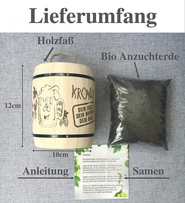 Hopfenanzucht Hopfenanbau Set Männergeschenk 2