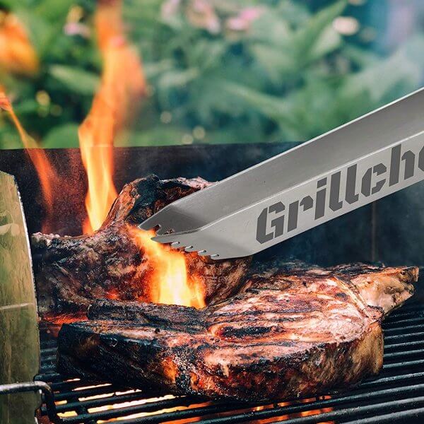 Personalisierte Grillzange - personalisierbare Wurstzange - Grillzange als Geschenk - Geschenkidee für Männer - Grillmeister Geschenke - Gartenparty Geschenke