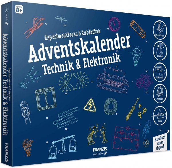 10 Technik und Elektro Adventskalender nicht nur für Kinder - Experiment Adventskalender für Tüftler - Männliche Adventskalender