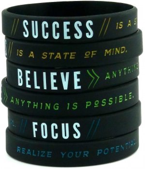 Motivations Armbänder für Sportler - Gute Vorsätze umsetzen - Sport und Abnehmen