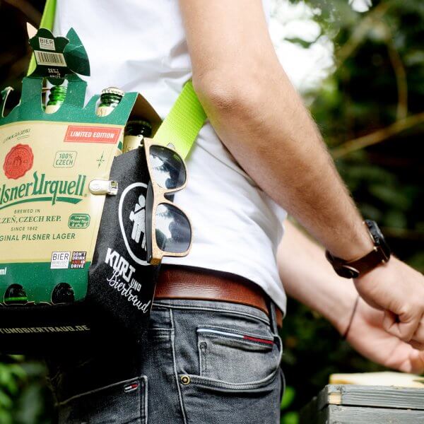 Sixpack Bierträger Herrenhandtasche Sixpack einfach wie eine Tasche tragen 1