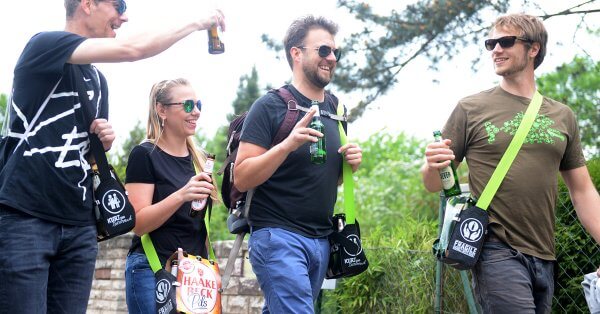 Sixpack Bierträger Herrenhandtasche Sixpack einfach wie eine Tasche tragen 4