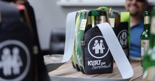 Sixpack Bierträger Herrenhandtasche Sixpack einfach wie eine Tasche tragen 6