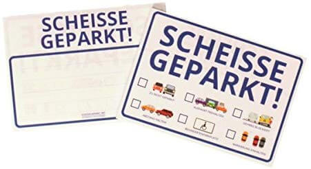 Scheisse geparkt Haftnotizen – Handschuhfach Must-Have 6